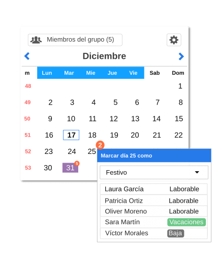 Calendario laboral