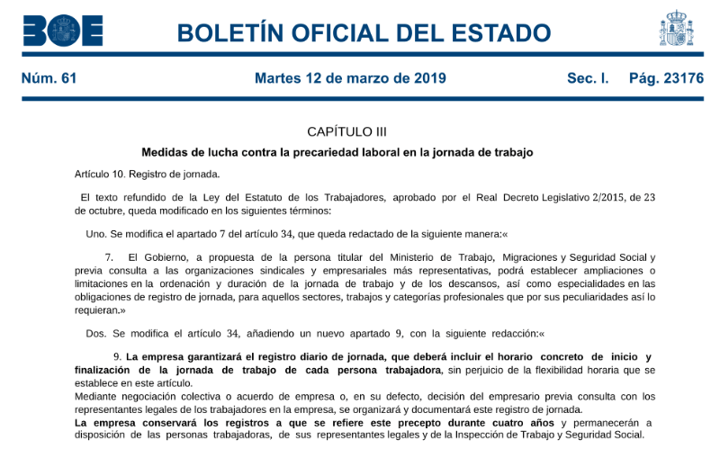 Estatuto de los trabajadores