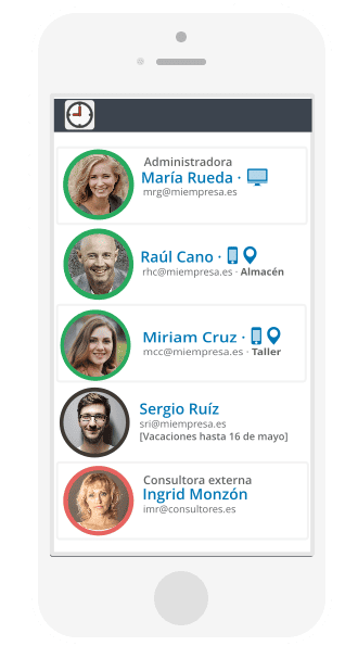 Control de personal laboral