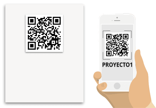 Fichar en proyectos con código QR