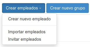 opciones generales de usuarios del reloj laboral