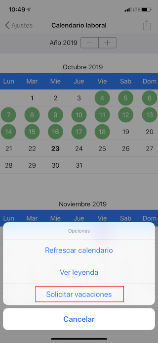 calendario laboral app